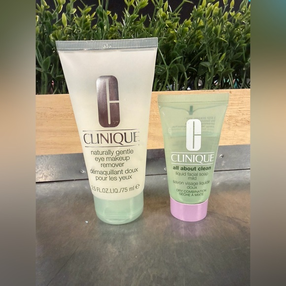 Clinique Other - Clinique Bundle: Eye Makeup Remover & Facial Soap